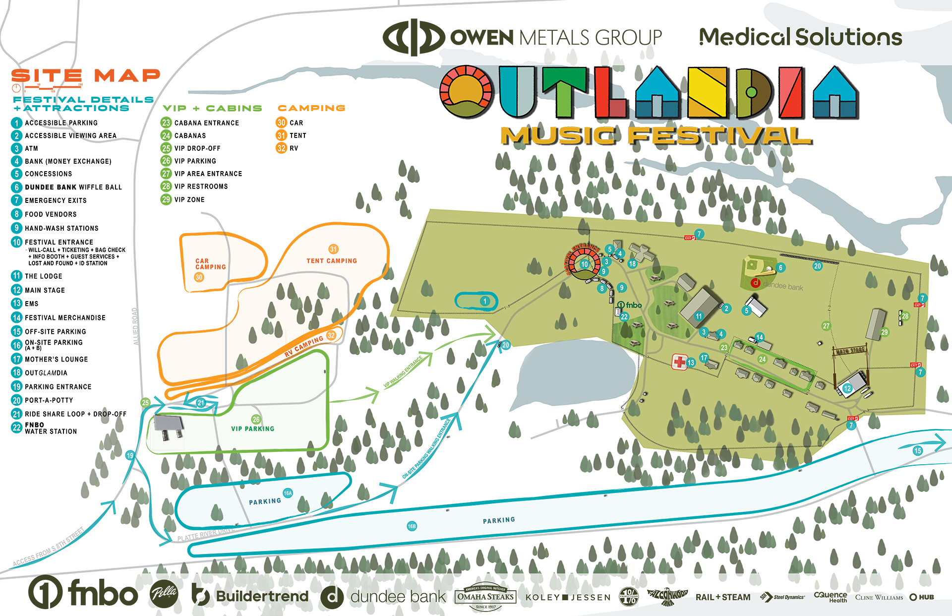 Festival Map Outlandia Music Festival